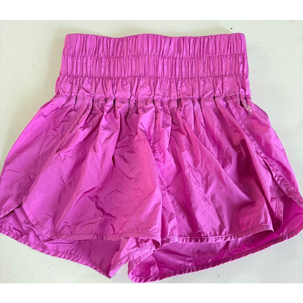 Free People FP Movement Way Home Pink High Waisted Running Shorts Women’s M